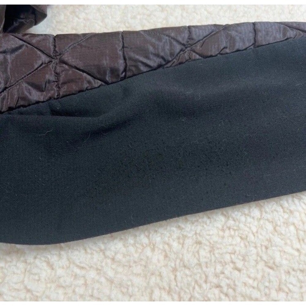 SMARTWOOL Jacket Men’s Large Hybrid Puffer Merino Wool Full Zip Black and Brown - Picture 2 of 13